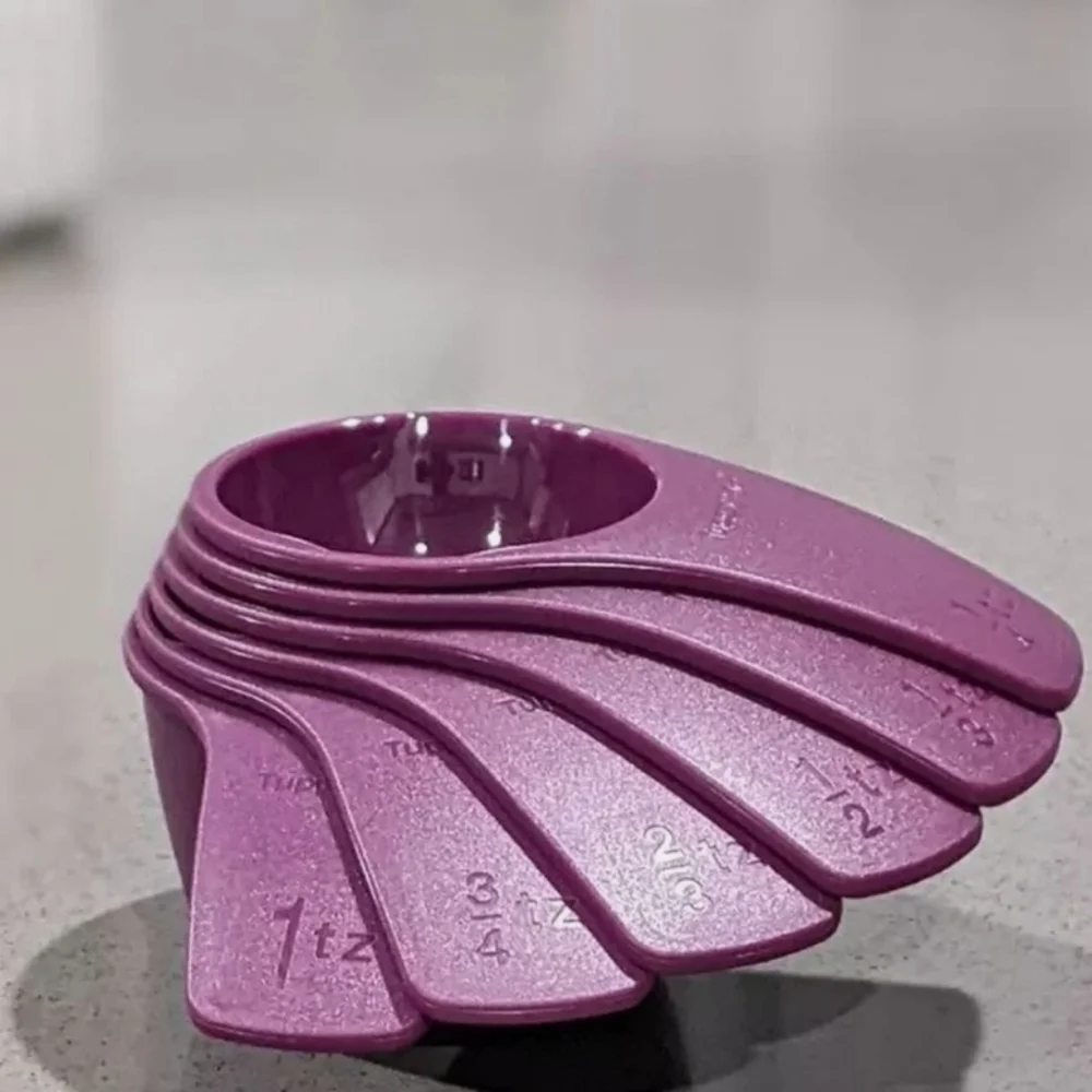 Tupperware Purple and Pink Kitchen Tool Set with Serving Bowl